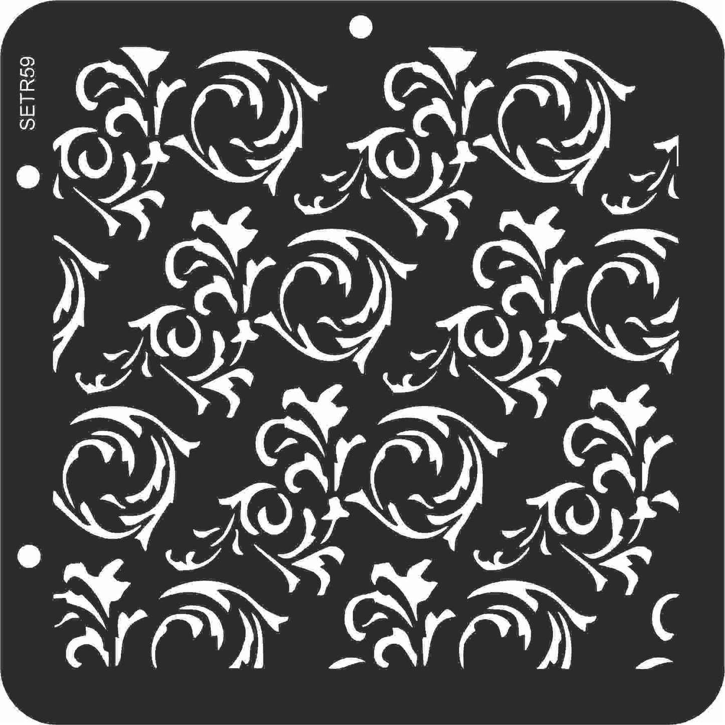 Reusable plastic stencil for decoration, scrapbooking, decoupage 'ScrapEgo' / background / SETR59