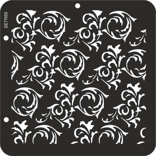 Reusable plastic stencil for decoration, scrapbooking, decoupage 'ScrapEgo' / background / SETR59