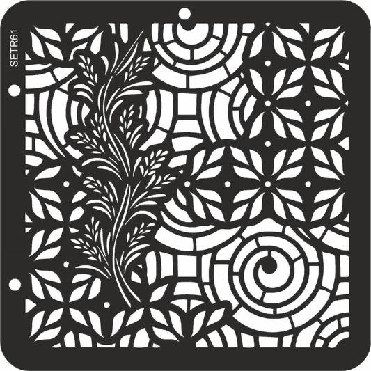 Reusable plastic stencil for decoration, scrapbooking, decoupage 'ScrapEgo' / background / SETR61