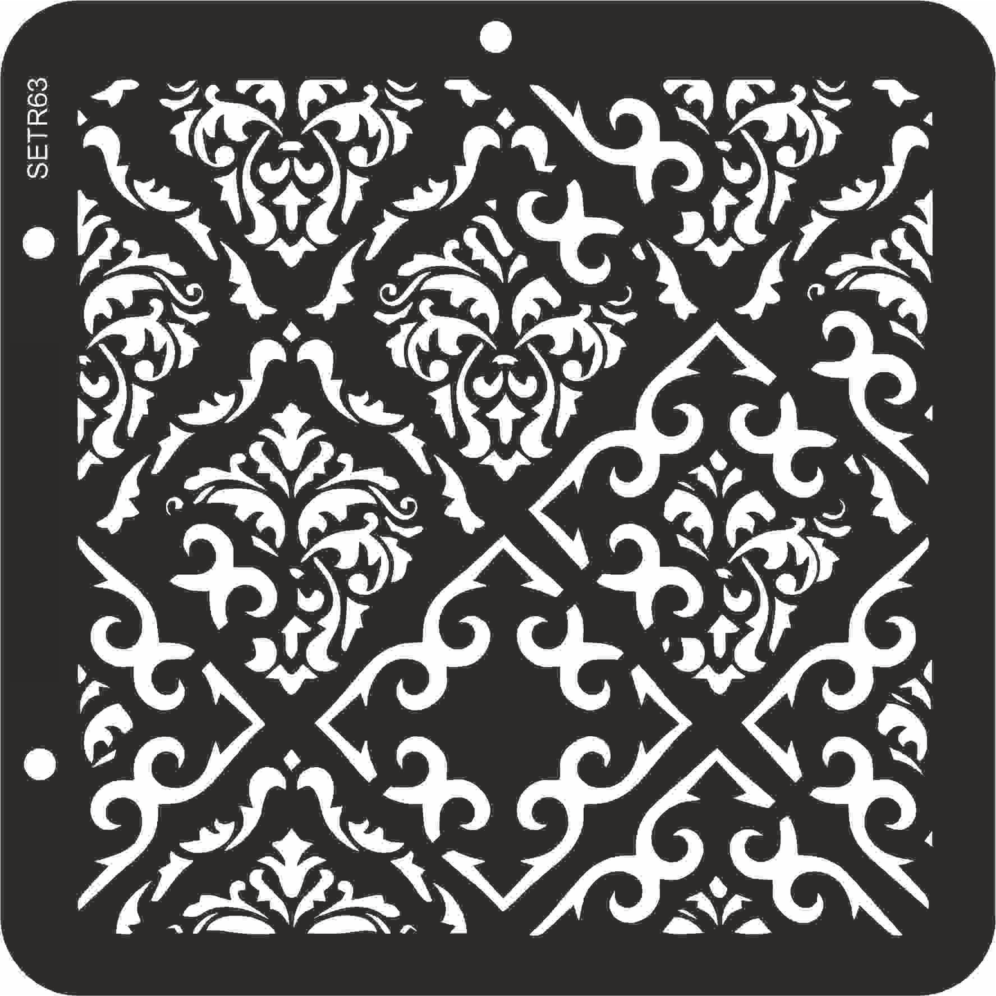 Reusable plastic stencil for decoration, scrapbooking, decoupage 'ScrapEgo' / background / SETR63