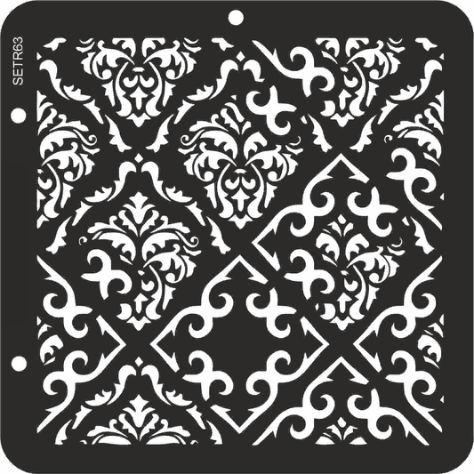 Reusable plastic stencil for decoration, scrapbooking, decoupage 'ScrapEgo' / background / SETR63