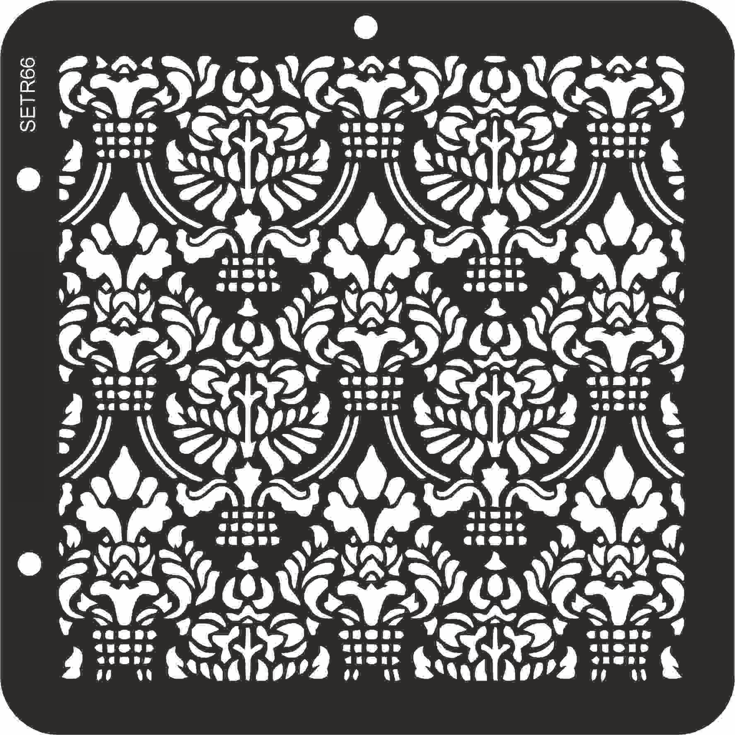 Reusable plastic stencil for decoration, scrapbooking, decoupage 'ScrapEgo' / background artdeco / SETR66