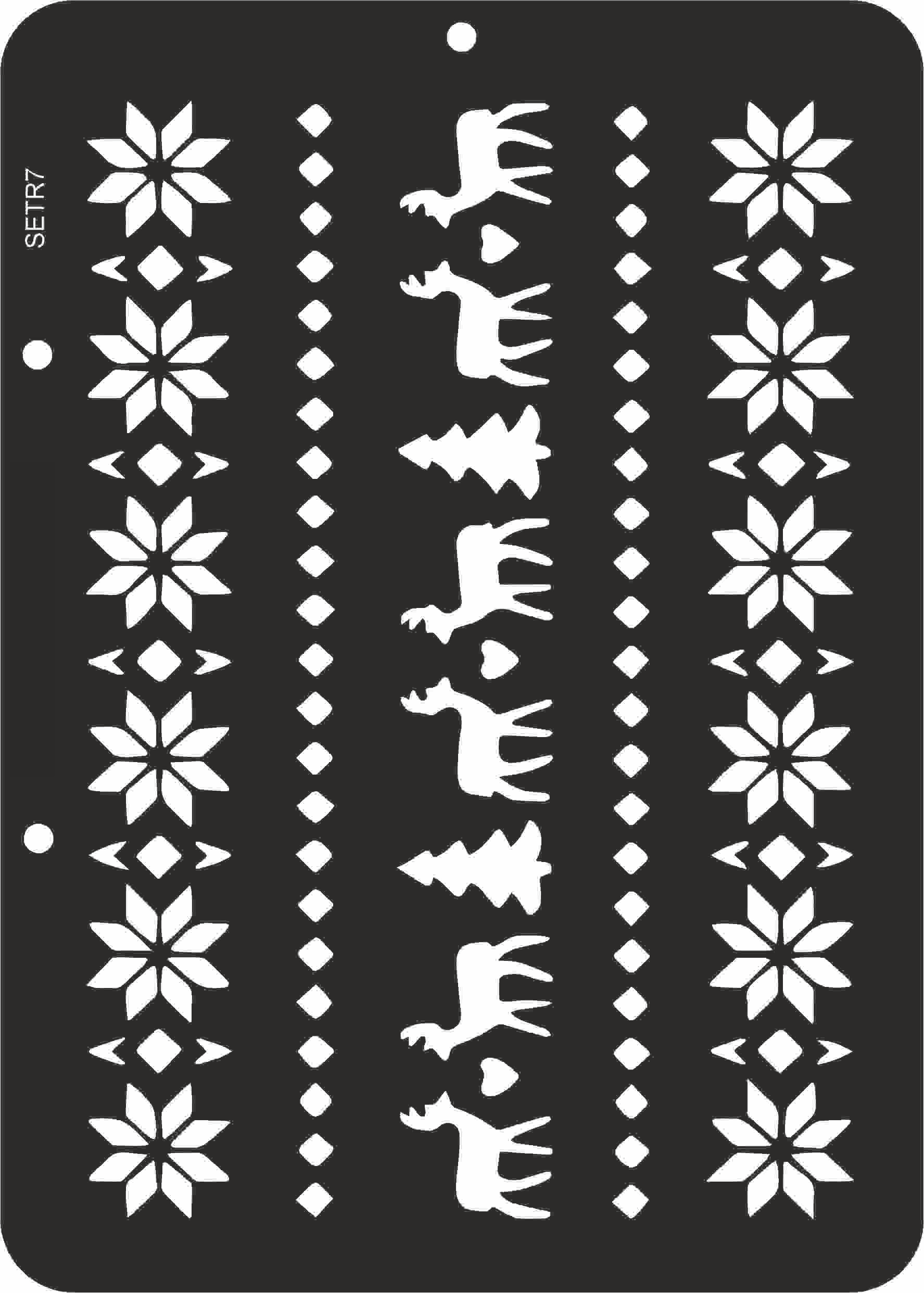 Reusable stencil for decoupage, scrapbooking, mixedmedia techniques, decoration. Border