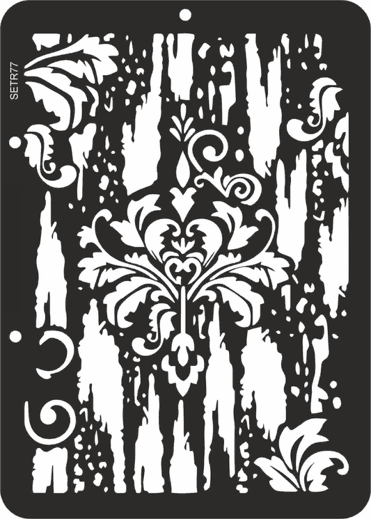 Reusable plastic stencil for decoration, scrapbooking, decoupage 'ScrapEgo' / background / SETR77