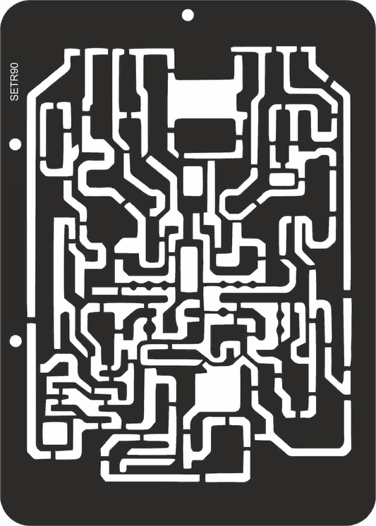 Reusable plastic stencil for decoration, scrapbooking, decoupage 'ScrapEgo' / background / SETR90