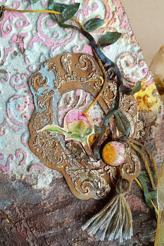 Reusable plastic stencil for decoration, scrapbooking, decoupage 'ScrapEgo' / vintage frames / SETR104