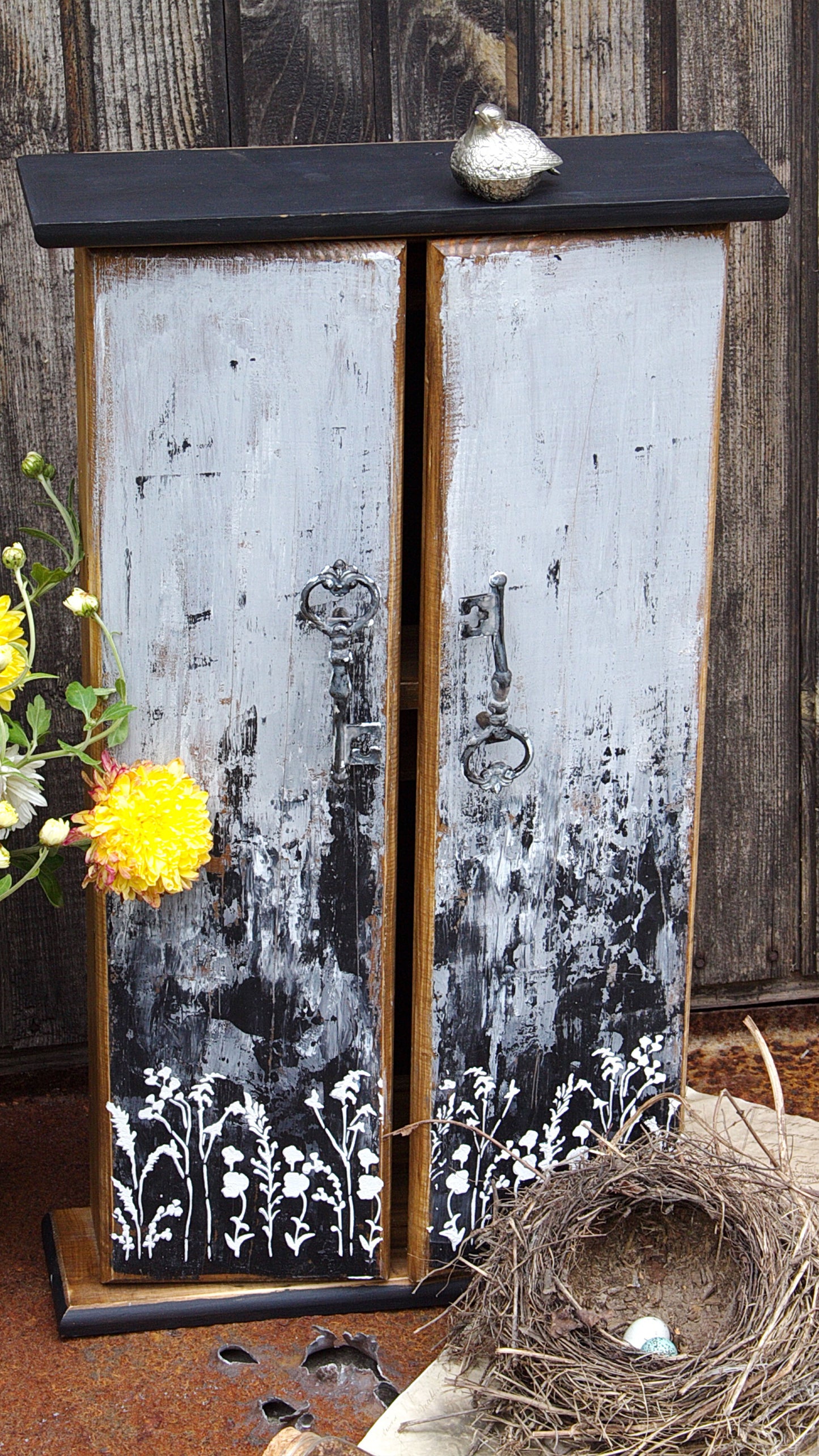 Reusable plastic stencil for decoration, scrapbooking, decoupage / branches and blades/ SETR30