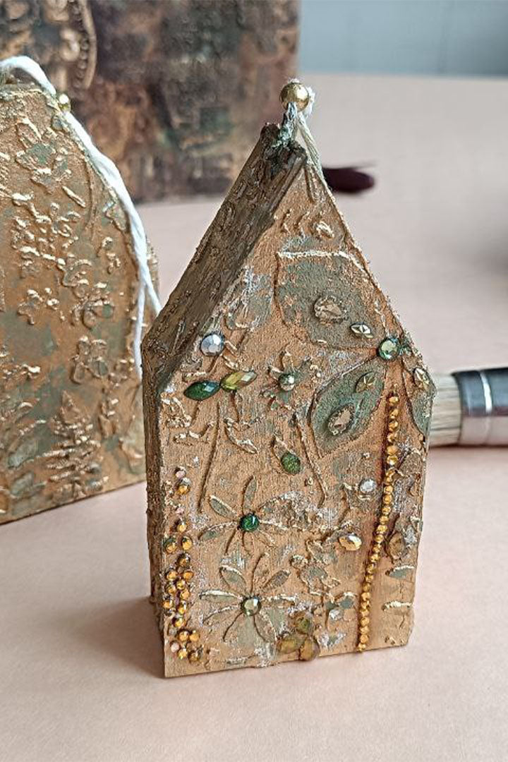 Reusable plastic stencil for decoration, scrapbooking, decoupage / flowers / SETR36