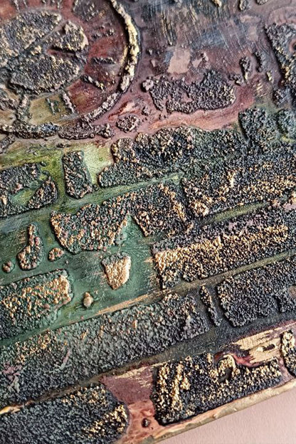 Reusable plastic stencil for decoration, scrapbooking, decoupage 'ScrapEgo' / background bricks / SETR98