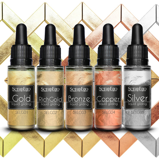 Liquid gilding set