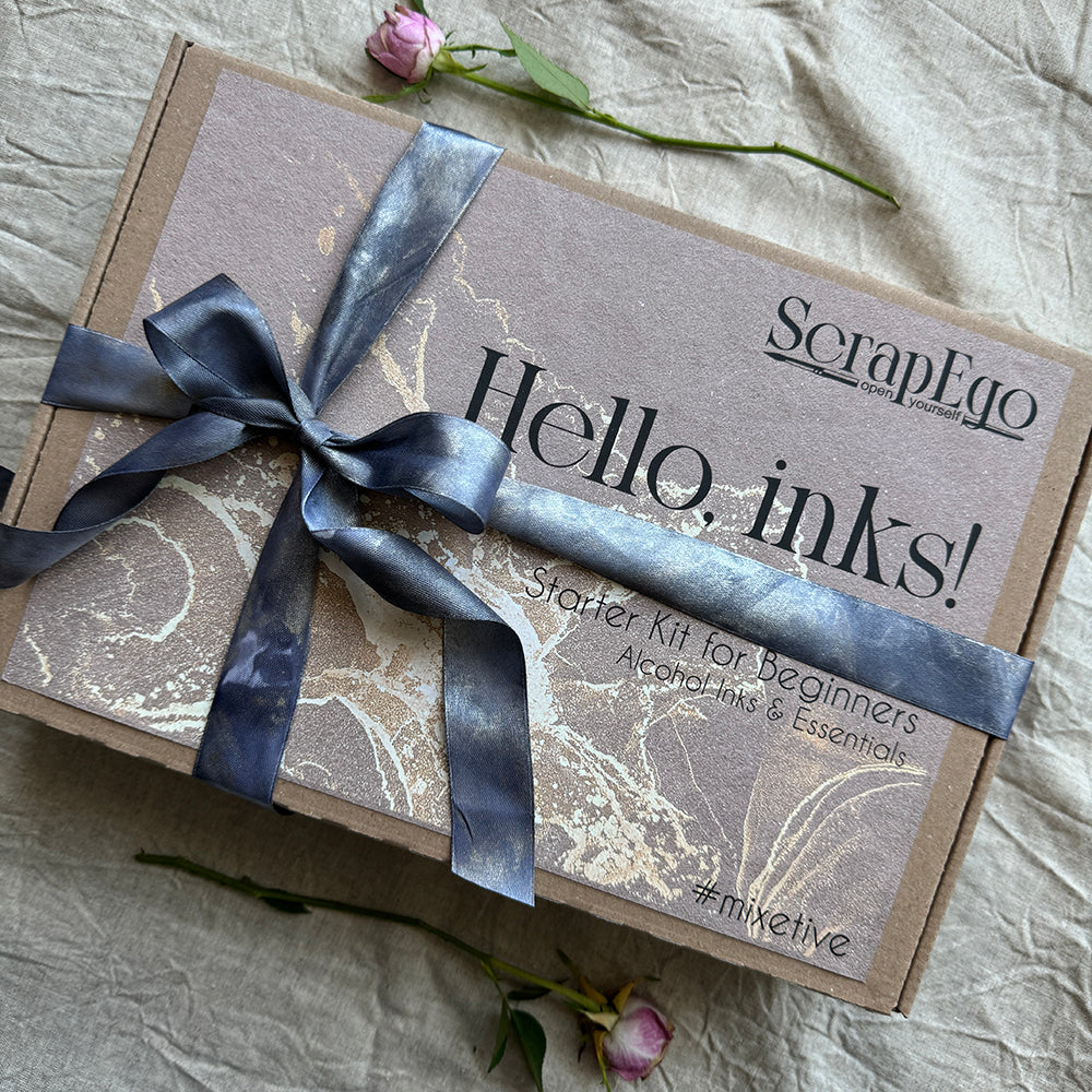 Alcohol inks starter kit 'Hello, inks!' #MIXETIVE