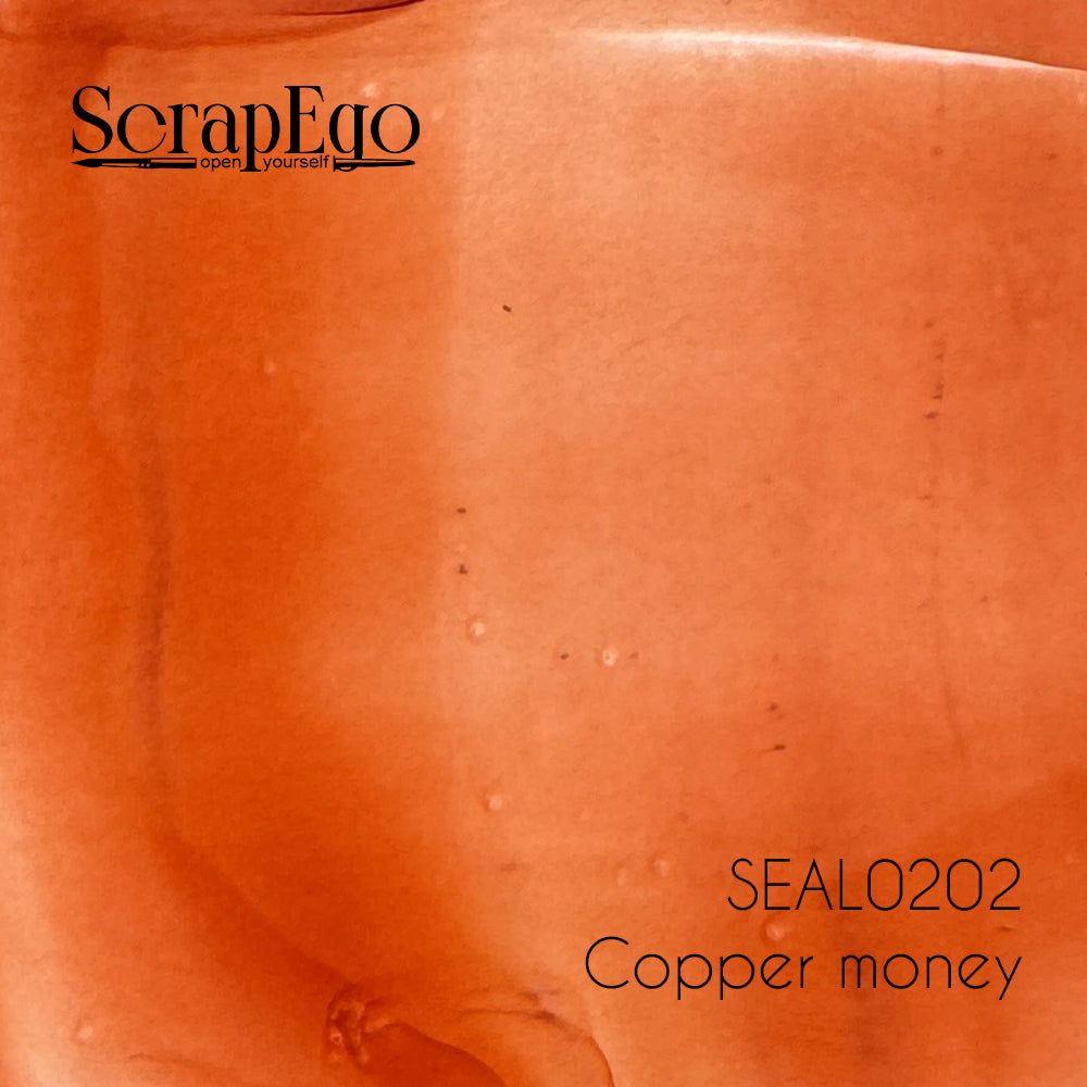 Alcohol ink 'Copper money'