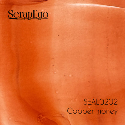 Alcohol ink 'Copper money'