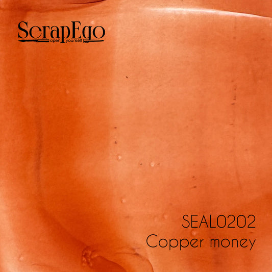 Alcohol ink 'Copper money'