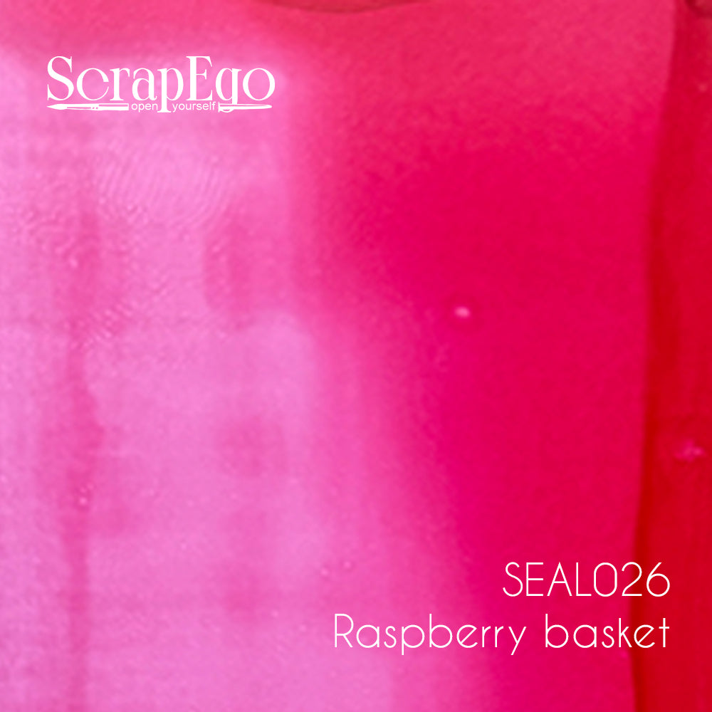 Alcohol ink 'Raspberry basket'