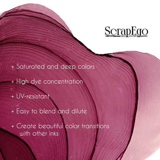 Alcohol ink 'Wine cellar'