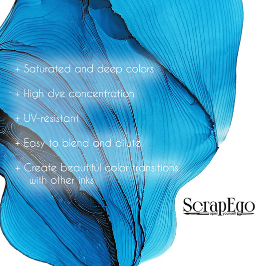 Alcohol ink 'Sea of Marmara'