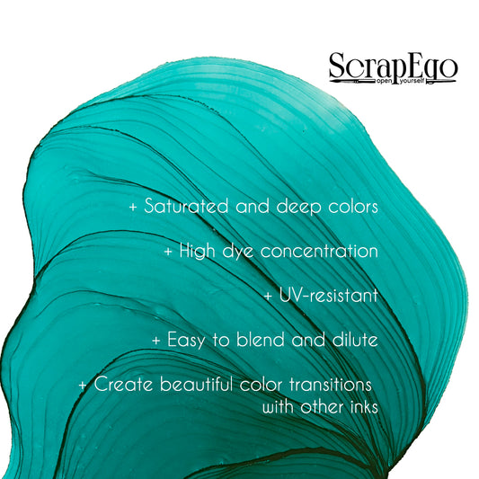 Alcohol ink 'Visiting Tiffany'