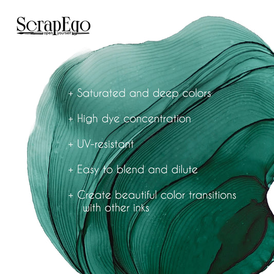 Alcohol ink 'Nephrite'