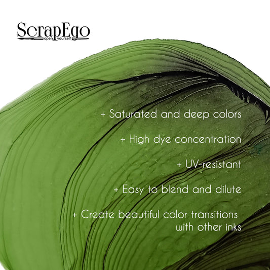 Alcohol ink 'Toad in love'