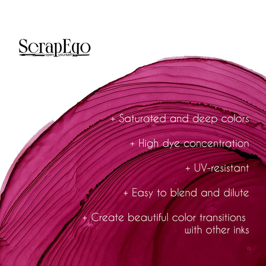 Alcohol ink 'Frau Flora'