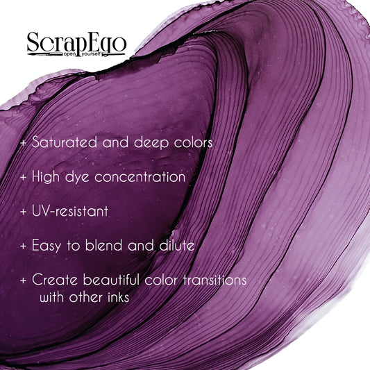 Alcohol ink 'Lilac mist'