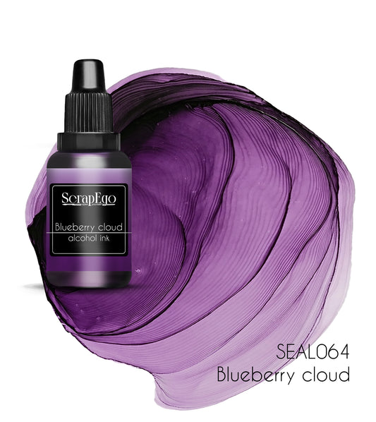 Alcohol ink 'Blueberry cloud'