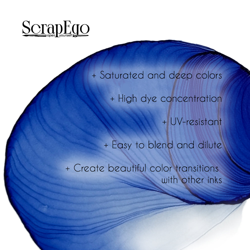 Alcohol ink 'King of the North'