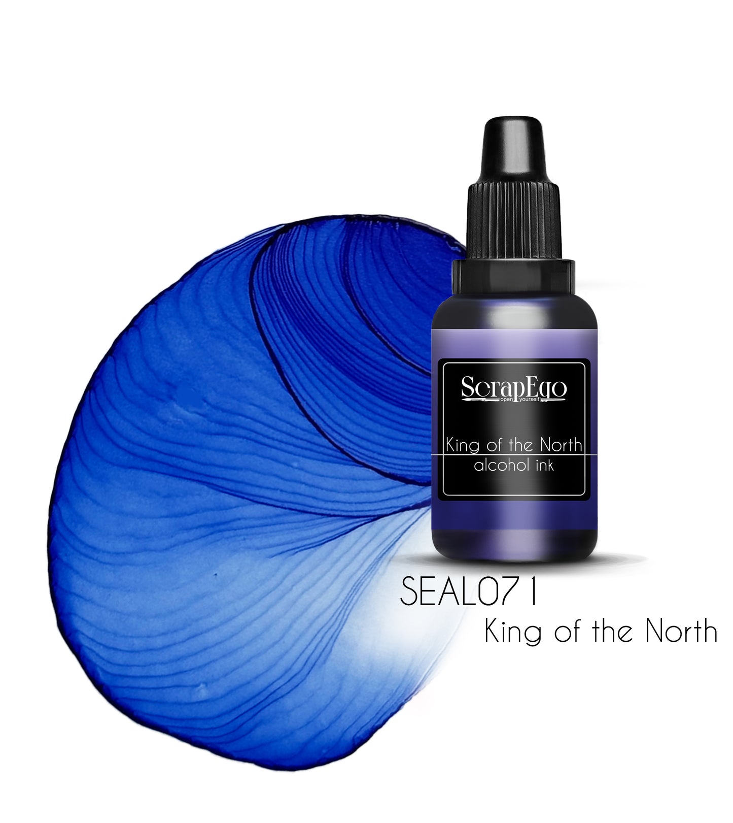 Alcohol ink 'King of the North'