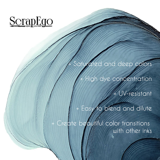 Alcohol ink 'Stormy skies'