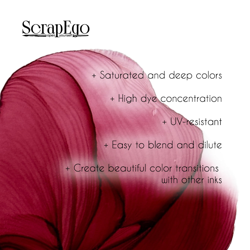 Alcohol ink 'Wild orchid'