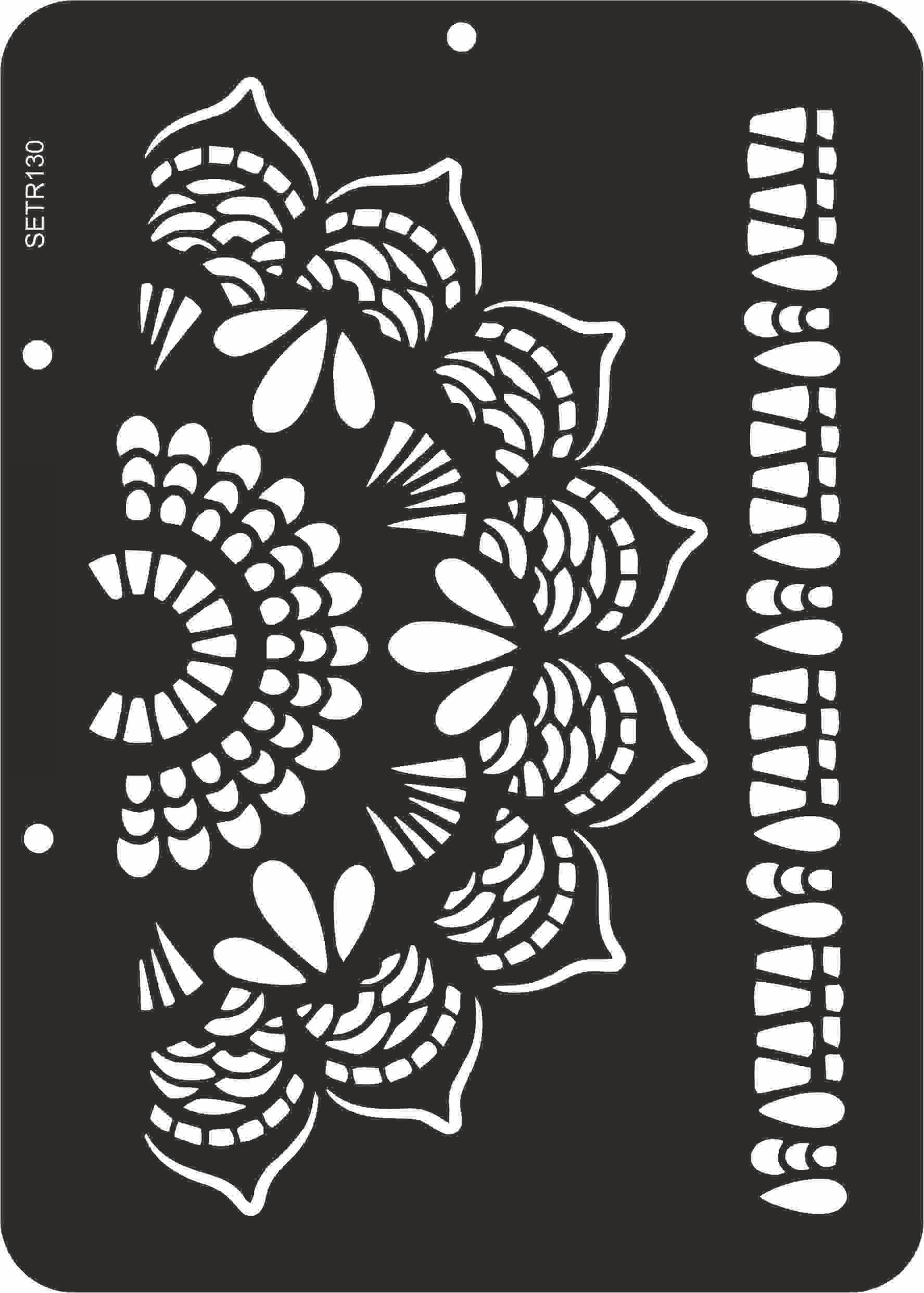 Reusable plastic stencil for decoration, scrapbooking, decoupage 'ScrapEgo' / lace doily / SETR130