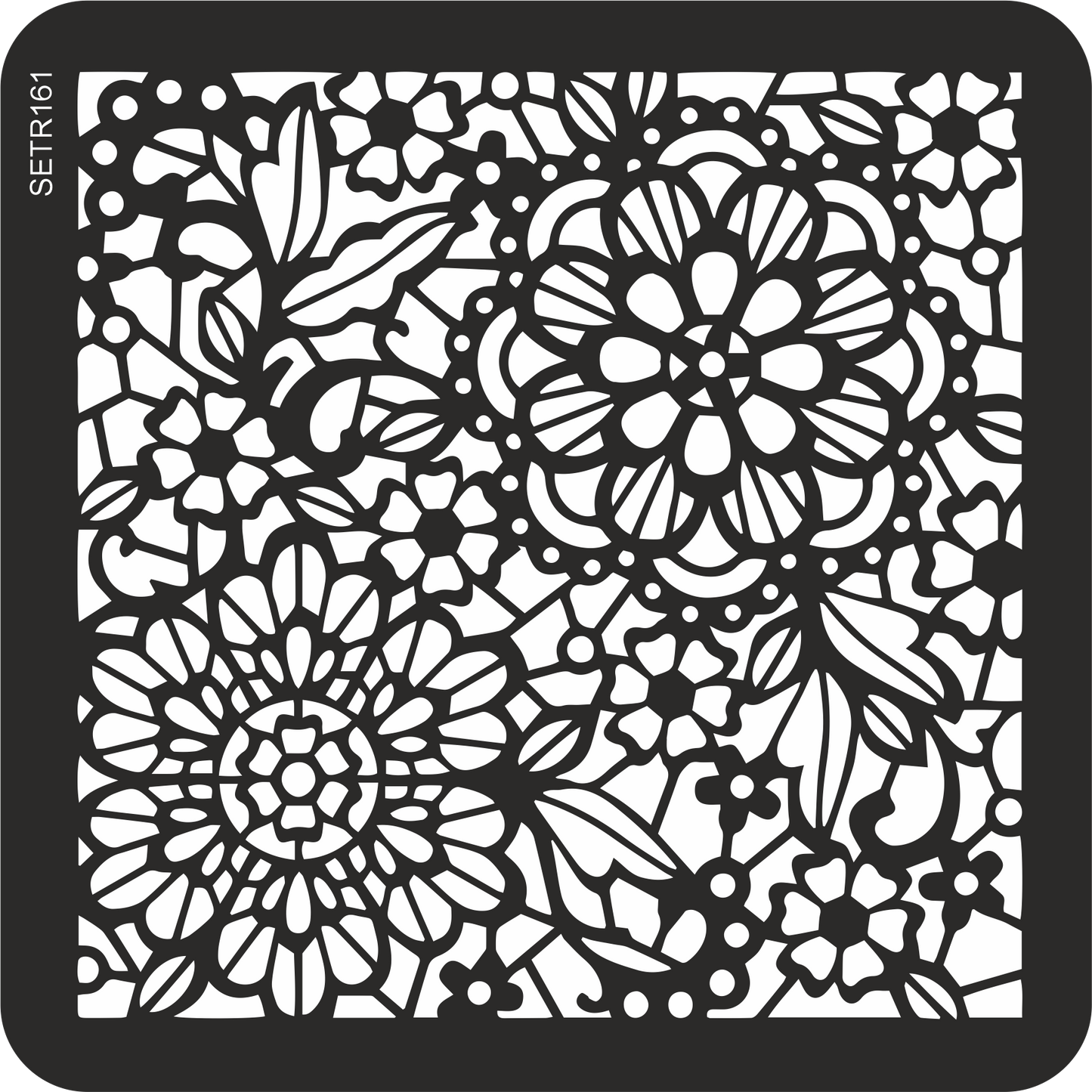 Reusable plastic stencil for decoration, scrapbooking, decoupage 'ScrapEgo' / lace doily / SETR161