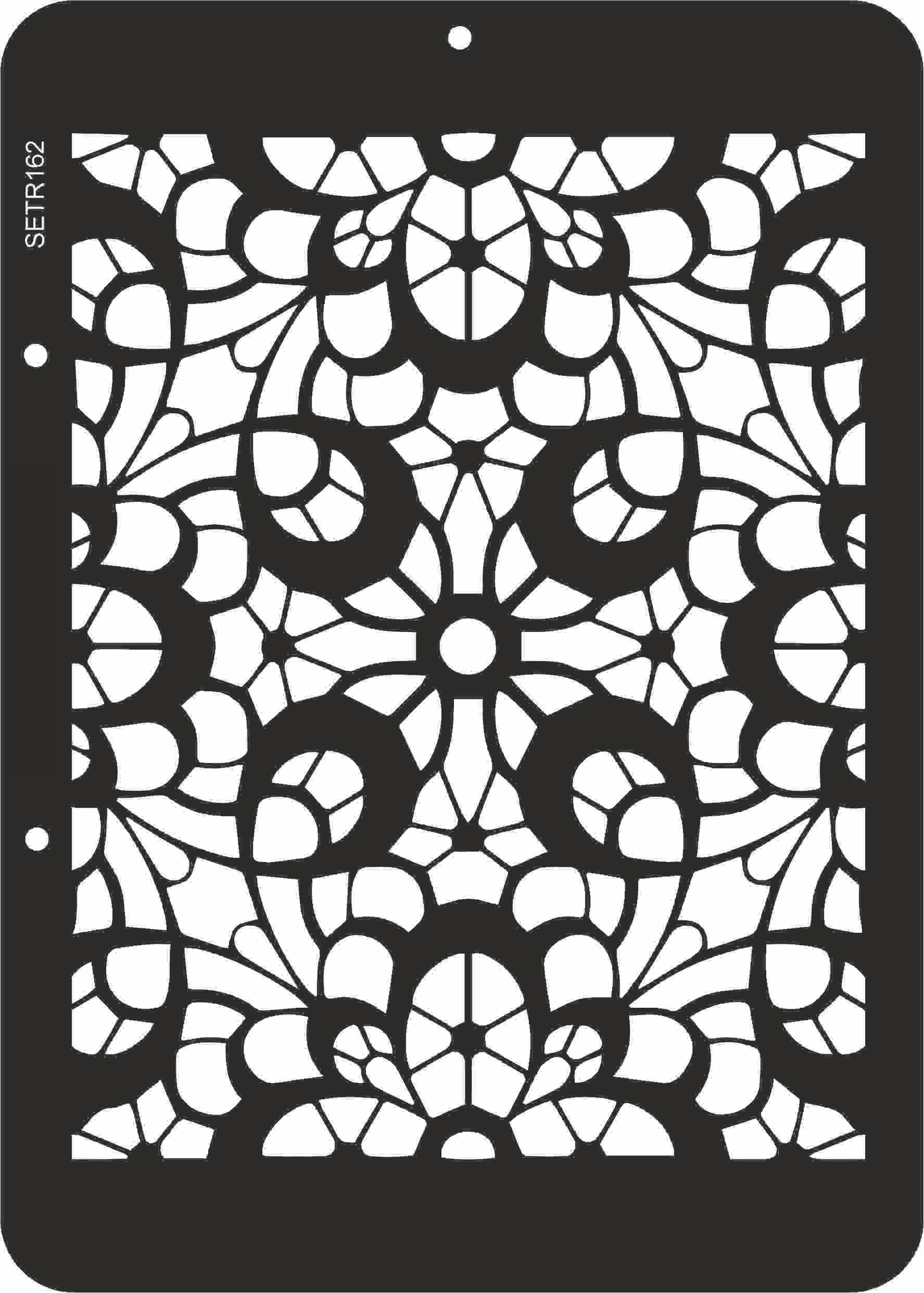 Reusable plastic stencil for decoration, scrapbooking, decoupage 'ScrapEgo' / lace doily / SETR162