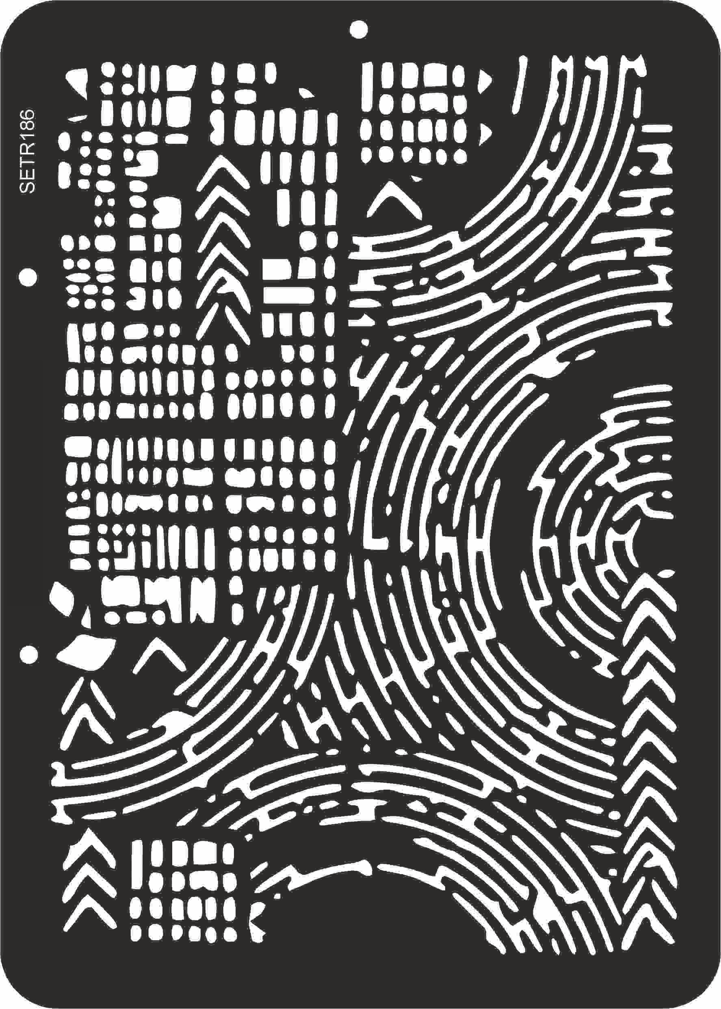 Reusable plastic stencil for decoration, scrapbooking, decoupage 'ScrapEgo' / textures / SETR186