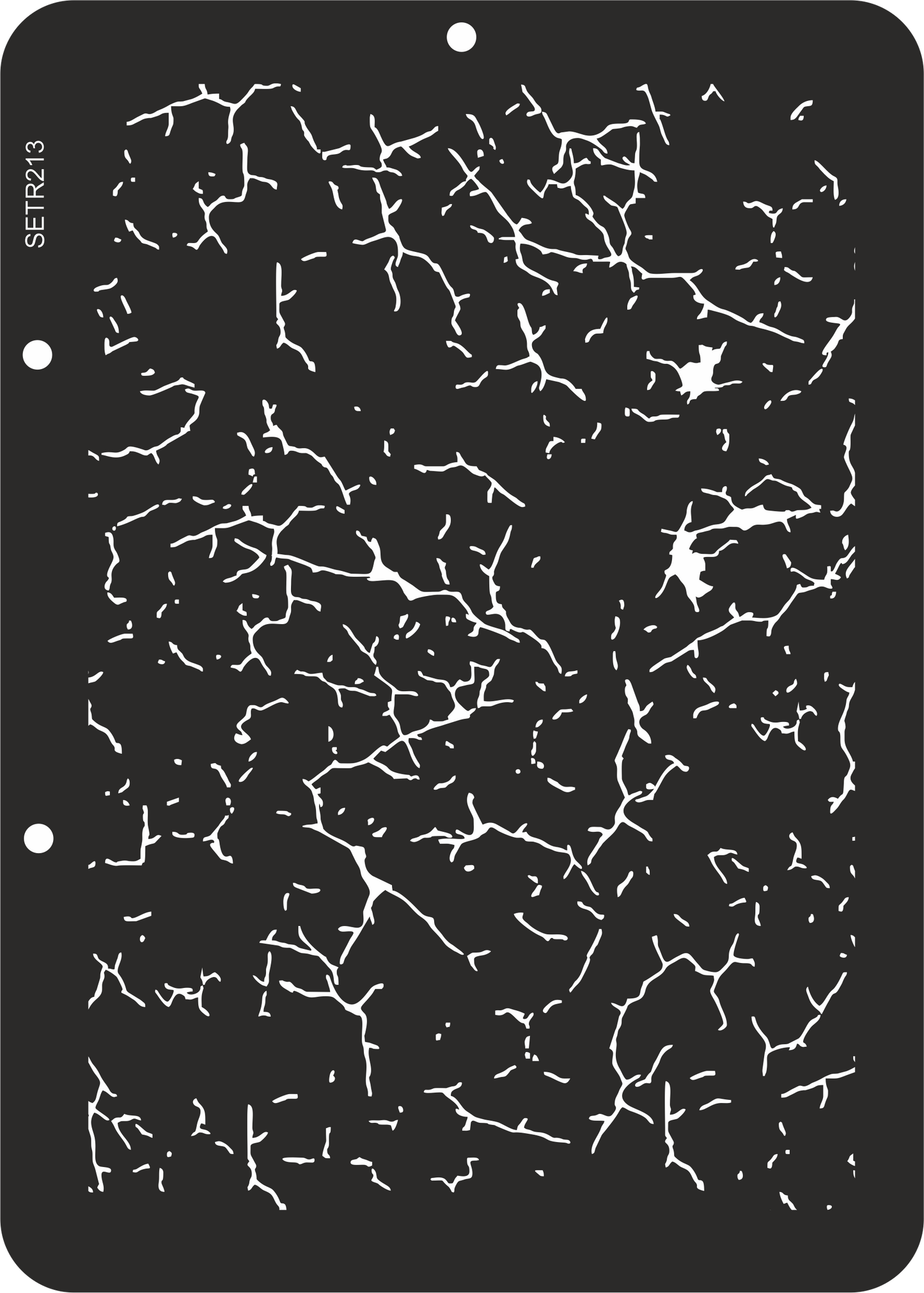 Reusable plastic stencil for decoration, scrapbooking, decoupage 'ScrapEgo' / cracks texture / SETR213