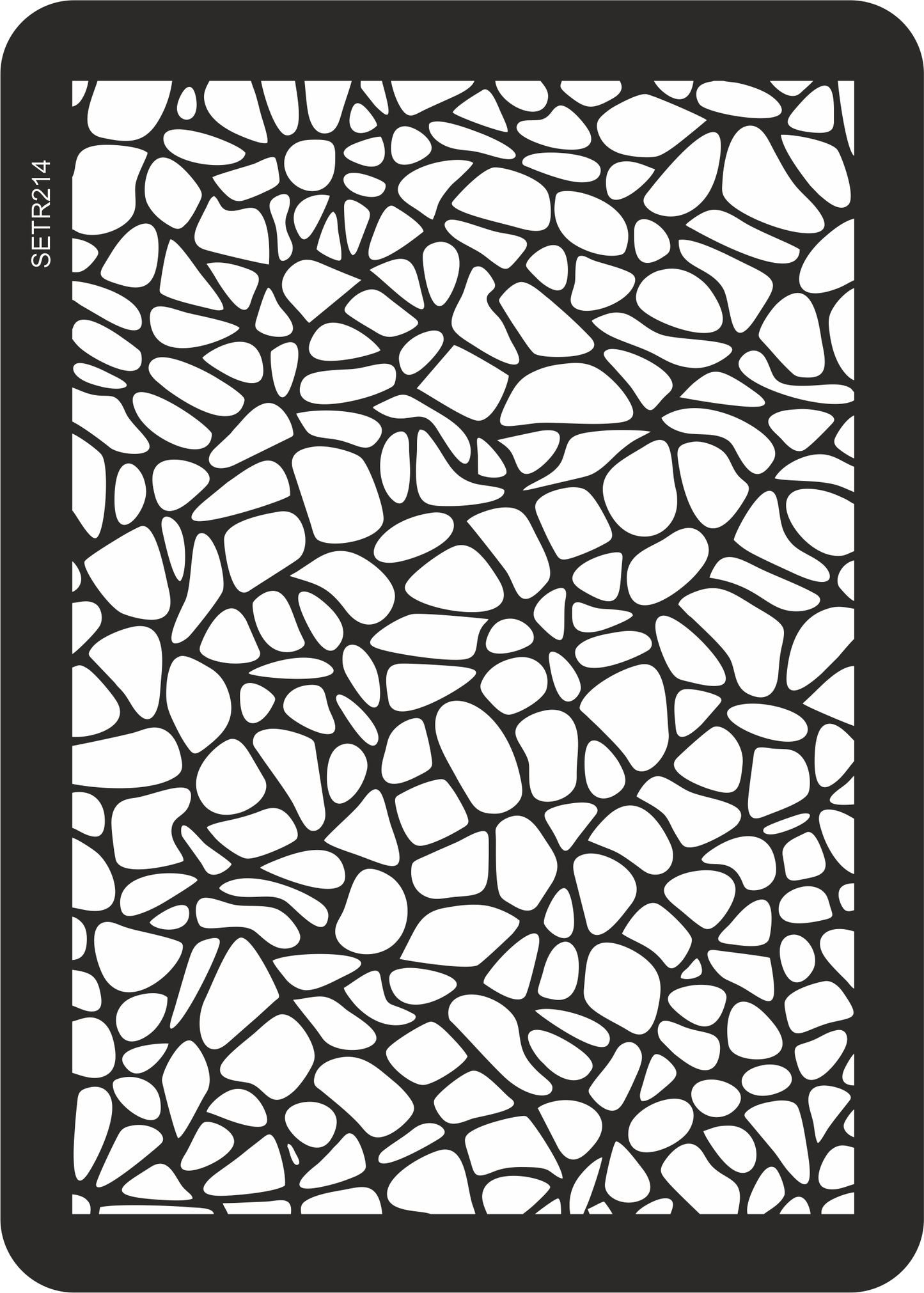 Reusable plastic stencil for decoration, scrapbooking, decoupage 'ScrapEgo' / texture / SETR214