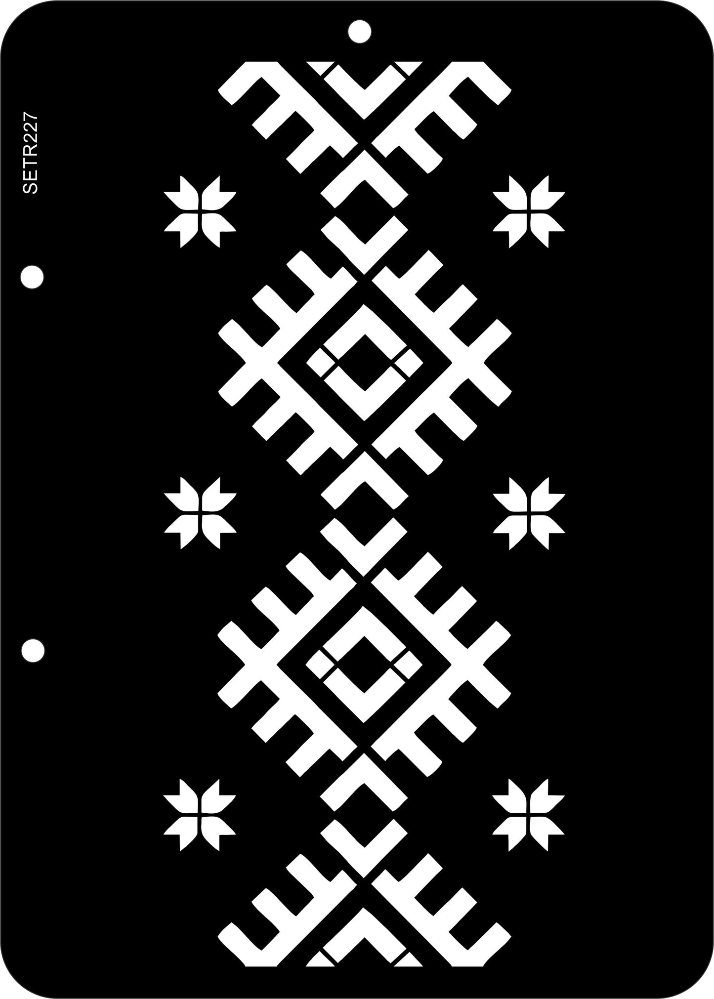 Reusable plastic stencil for decoration, scrapbooking, decoupage 'ScrapEgo' / ornament / SETR227