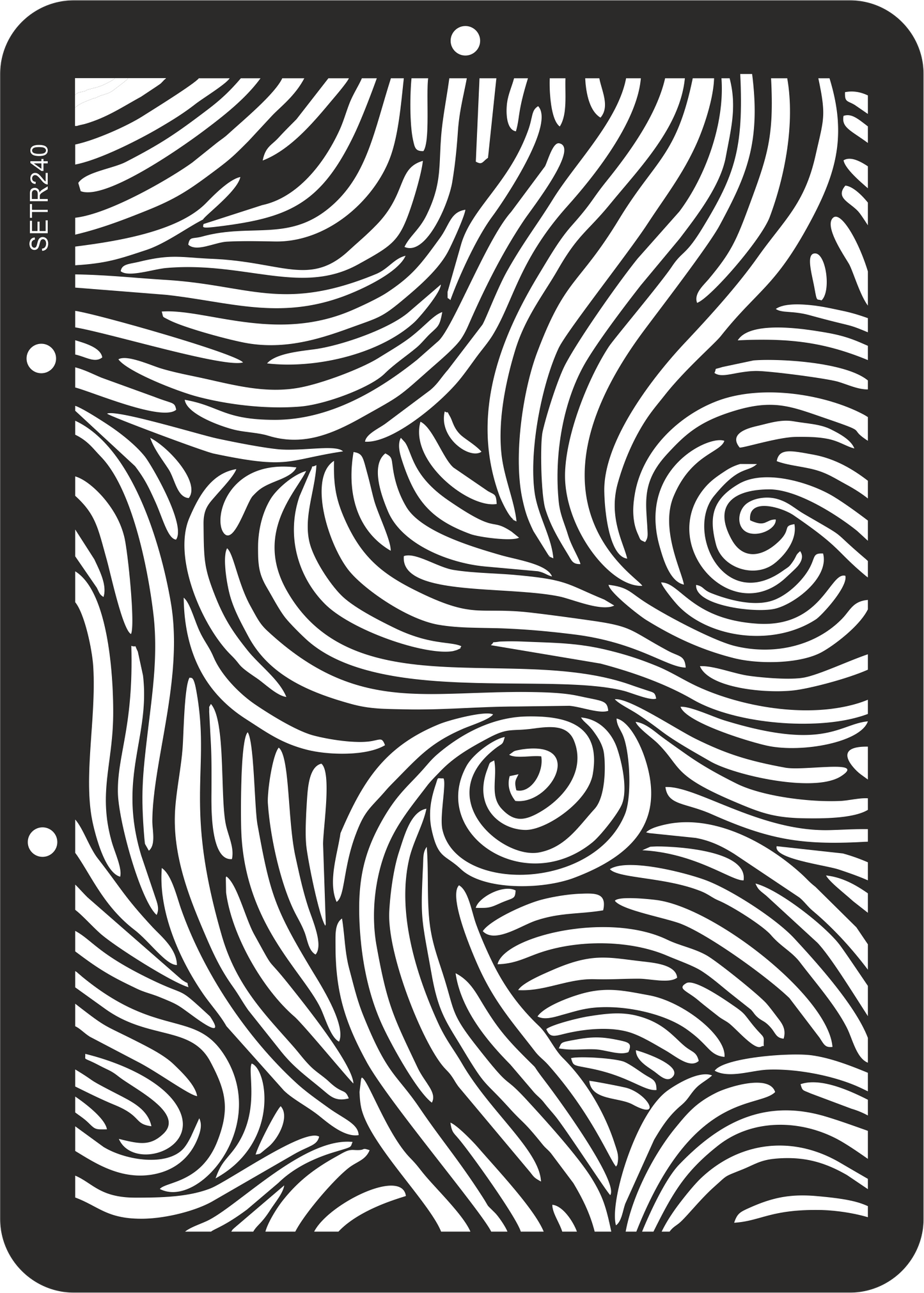 Reusable plastic stencil for decoration, scrapbooking, decoupage 'ScrapEgo' / ornament / SETR240