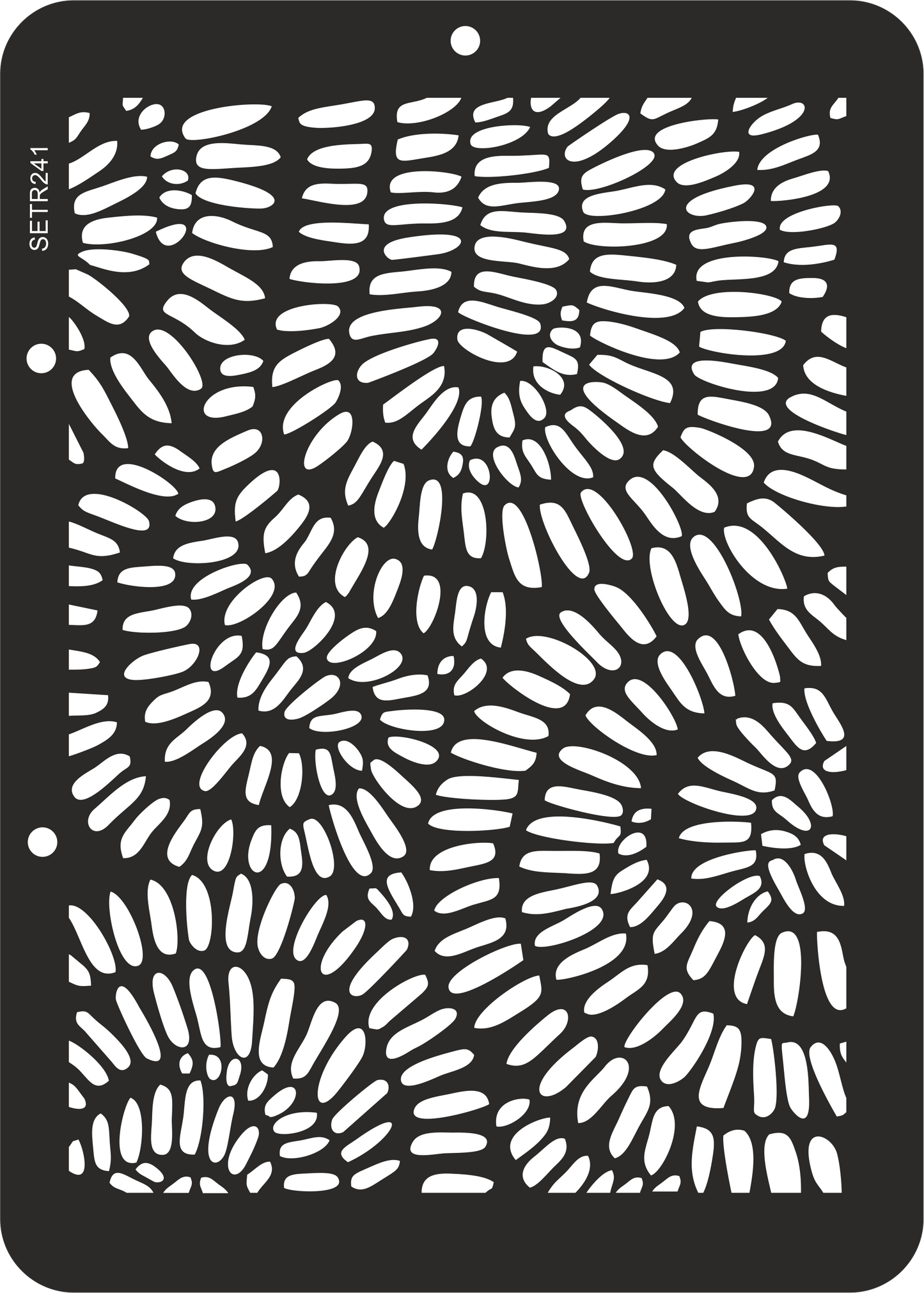 Reusable plastic stencil for decoration, scrapbooking, decoupage 'ScrapEgo' / ornament / SETR241