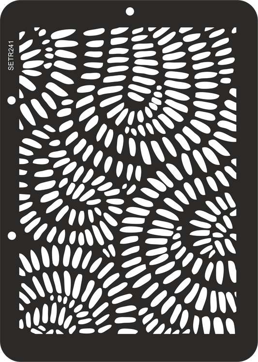 Reusable plastic stencil for decoration, scrapbooking, decoupage 'ScrapEgo' / ornament / SETR241