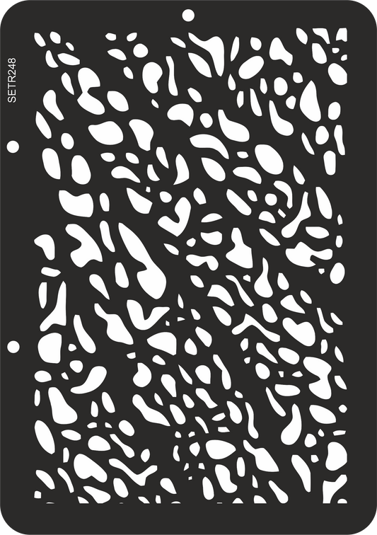 Reusable plastic stencil for decoration, scrapbooking, decoupage 'ScrapEgo' / textures / SETR248