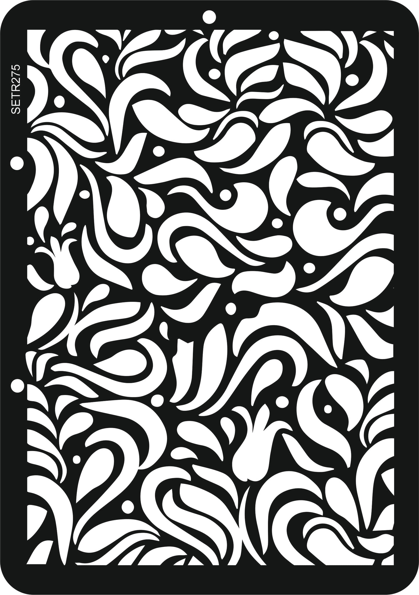 Reusable plastic stencil for decoration, scrapbooking, decoupage 'ScrapEgo' / background / SETR274