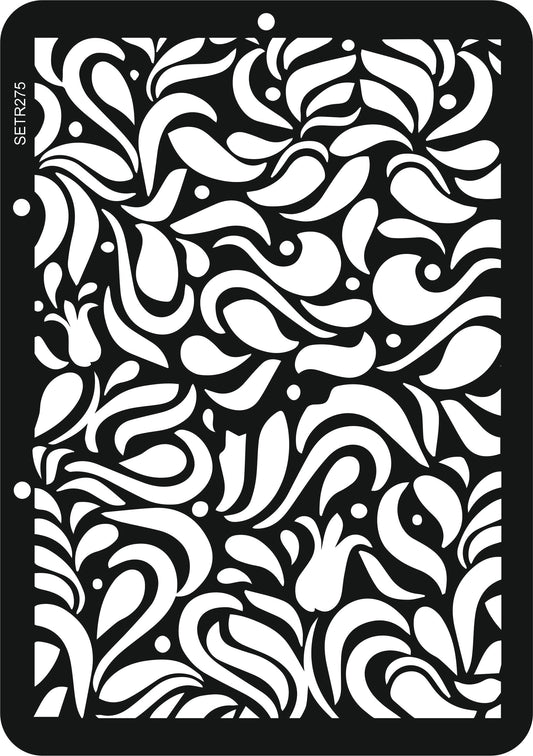 Reusable plastic stencil for decoration, scrapbooking, decoupage 'ScrapEgo' / background / SETR274