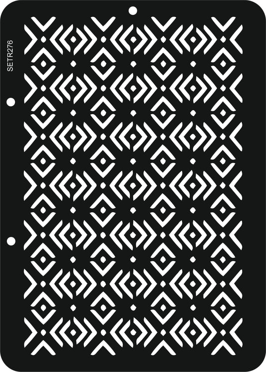 Reusable plastic stencil for decoration, scrapbooking, decoupage 'ScrapEgo' / background / SETR275