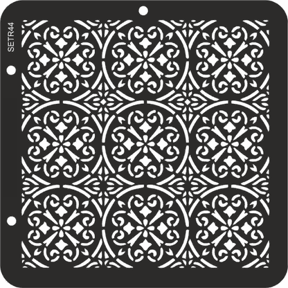 Reusable plastic stencil for decoration, scrapbooking, decoupage 'ScrapEgo' / background / SETR44