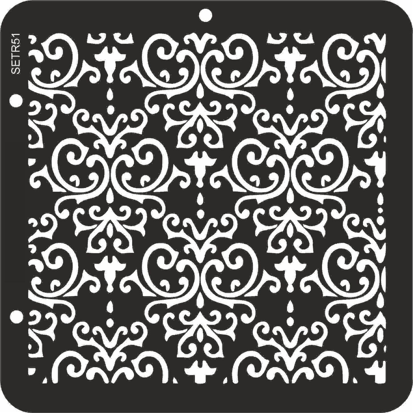 Reusable plastic stencil for decoration, scrapbooking, decoupage 'ScrapEgo' / background / SETR51