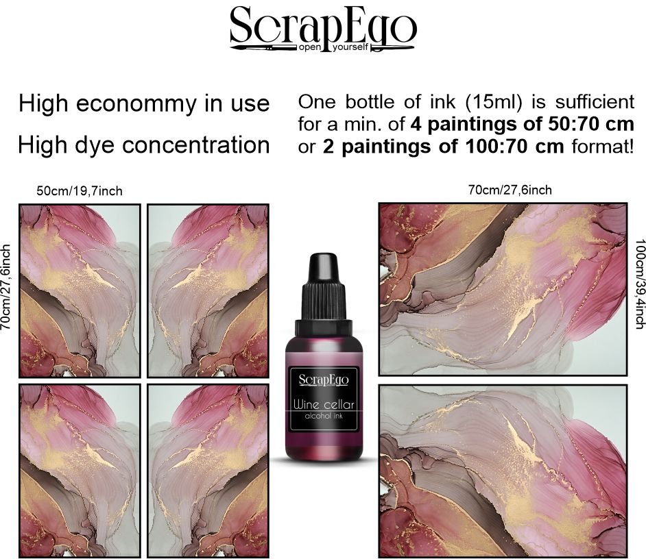 Alcohol ink 'Wild orchid'