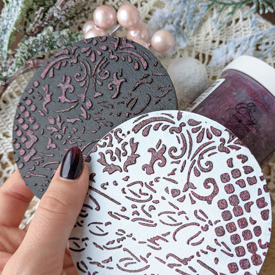 Reusable plastic stencil for decoration, scrapbooking, decoupage 'ScrapEgo' / background